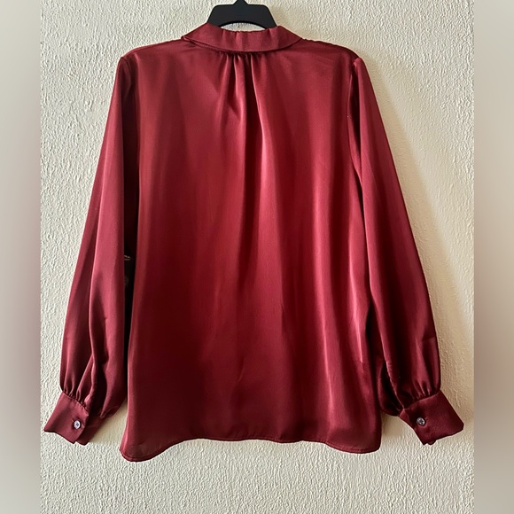 Vince Camuto Burgundy Button Down Shirt - Picture 4 of 12